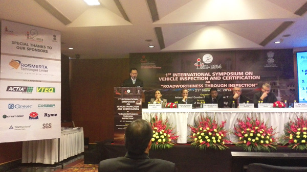 Our company sent staff to attend the annual meeting of automobile detection technology hosted by the Ministry of Transport of India