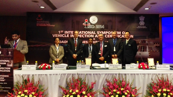 Our company sent staff to attend the annual meeting of automobile detection technology hosted by the Ministry of Transport of India